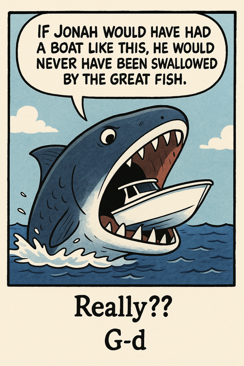 Great Fish vs. Motorboat