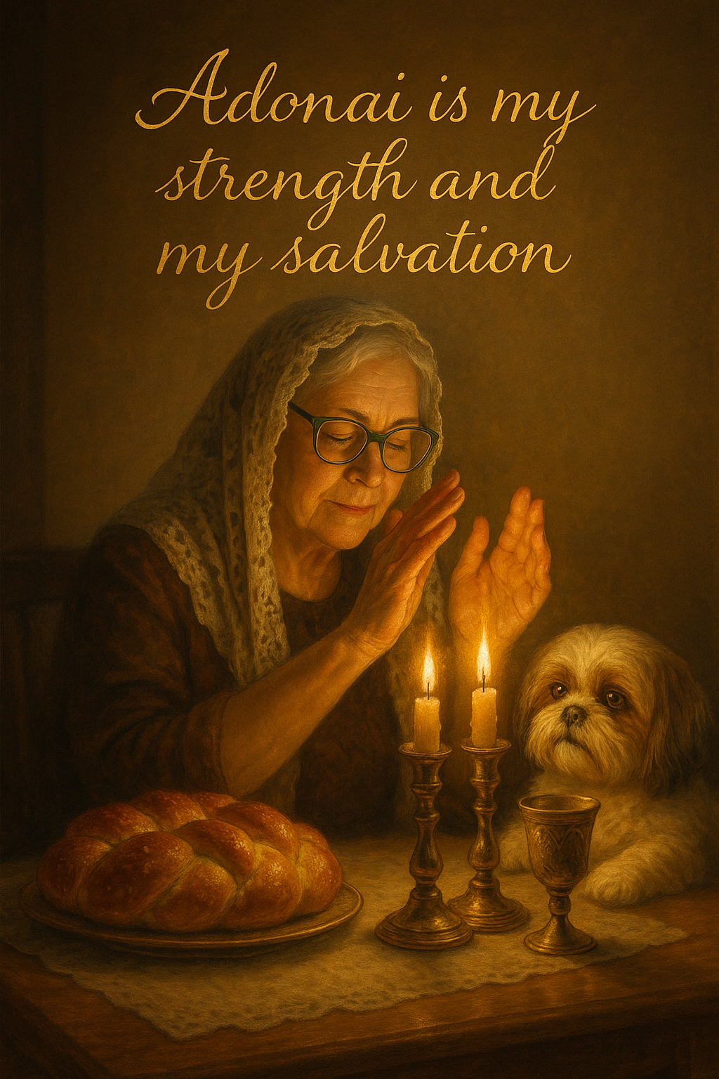 Lighting Shabbat Candles with Serenity