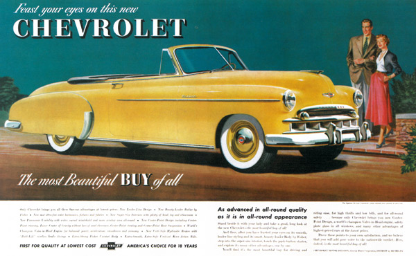 chevy 1948 most beautiful ad